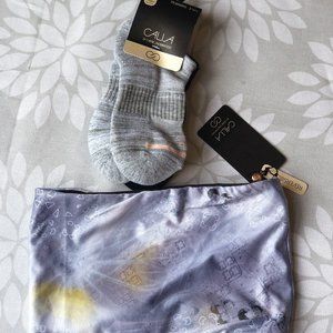 NEW! Calia reversible head wrap and socks 2-pack